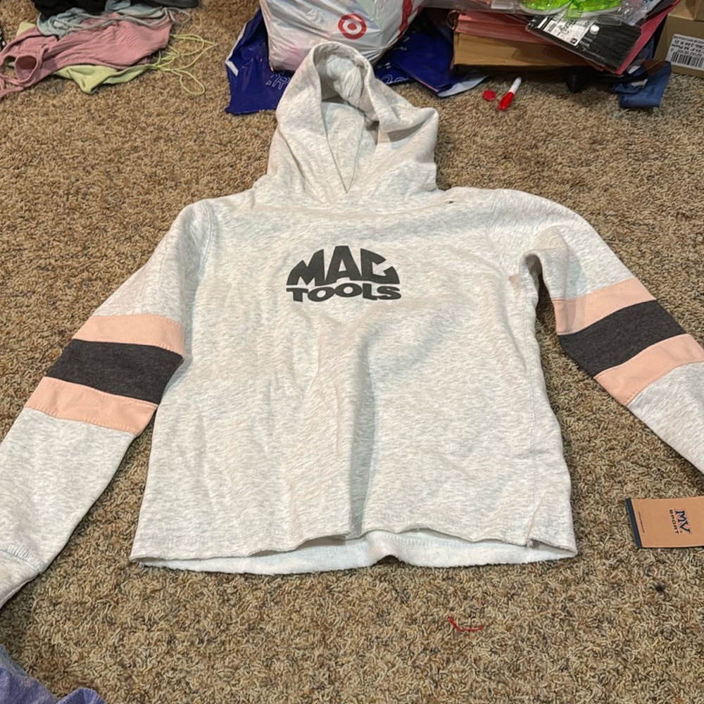 brand new mac tools cropped hoodie